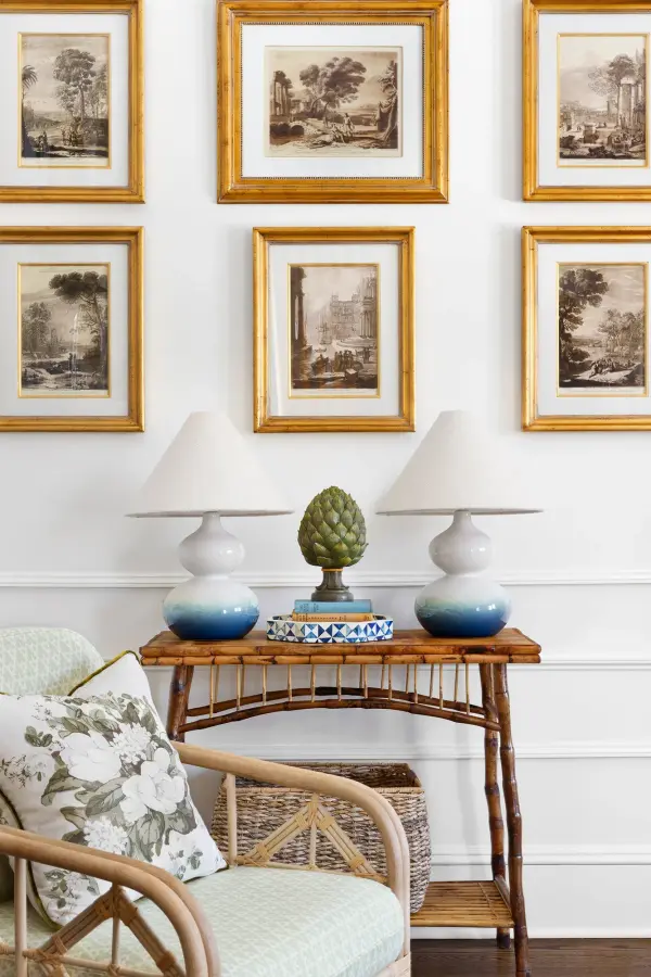 Sculptural Blue Ombre Ceramic Lamp with Designer Pedigree - Image 9