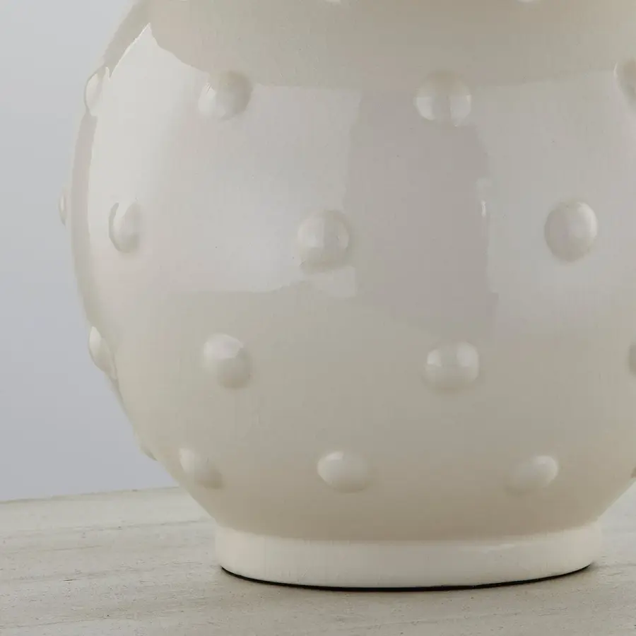 Playful Textured Ceramic Lamp with Designer Pedigree - Image 8