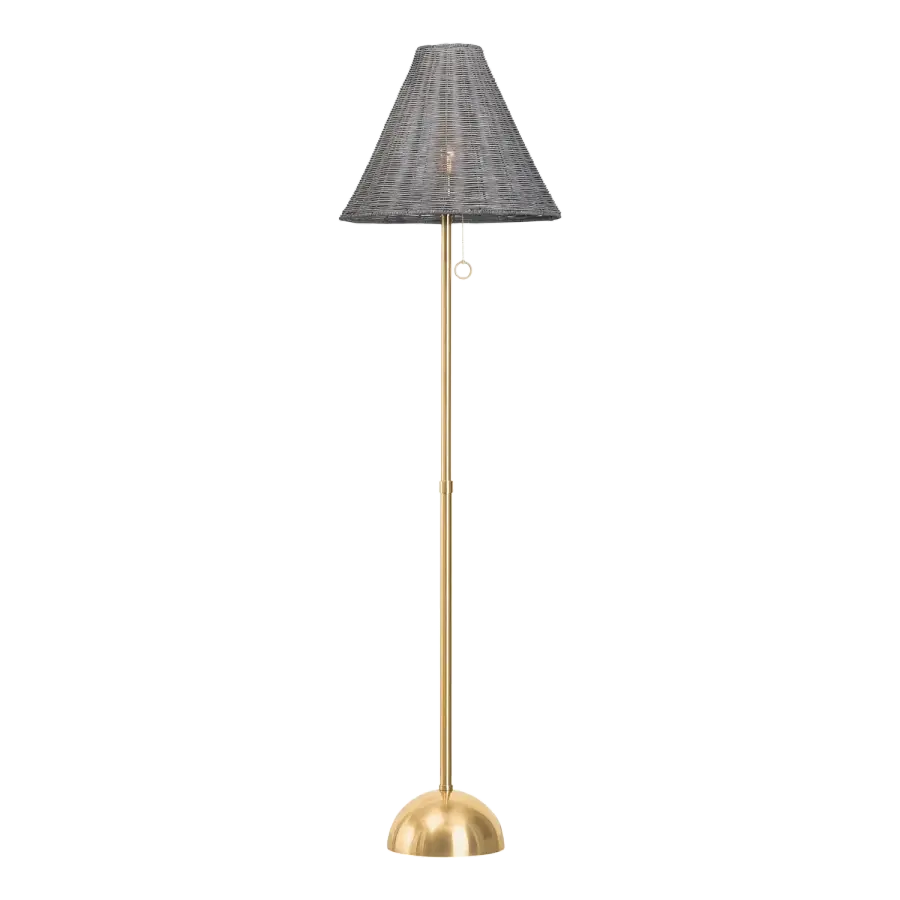 Destiny Floor Lamp in Aged Brass - Image 1
