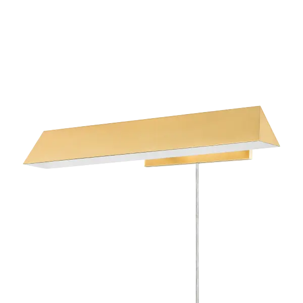 The Priscilla Picture Light delivers sophisticated illumination for artwork with its angular profile and clean lines. The Aged Brass finish adds warmth while the versatile design complements any decor style without competing with your art.