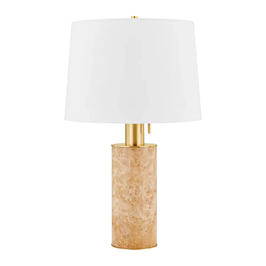 Clarissa Burl Wood Table Lamp - Image 1