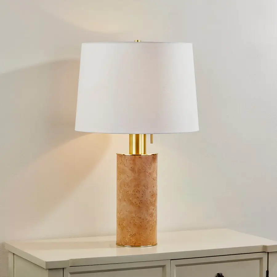 Clarissa Burl Wood Table Lamp - Image 2