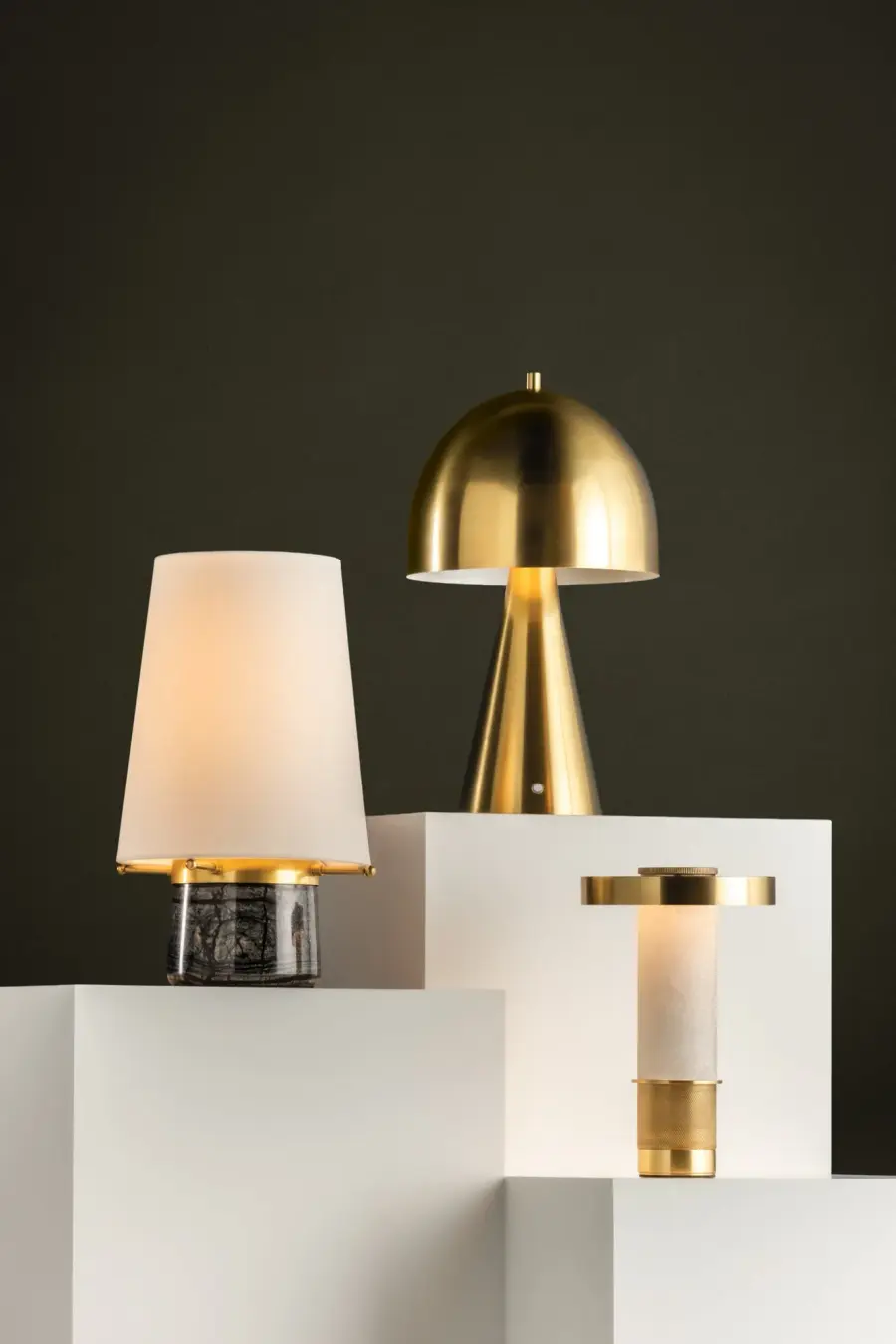 Portable Mushroom Lamp with Modern Geometric Design - Image 3