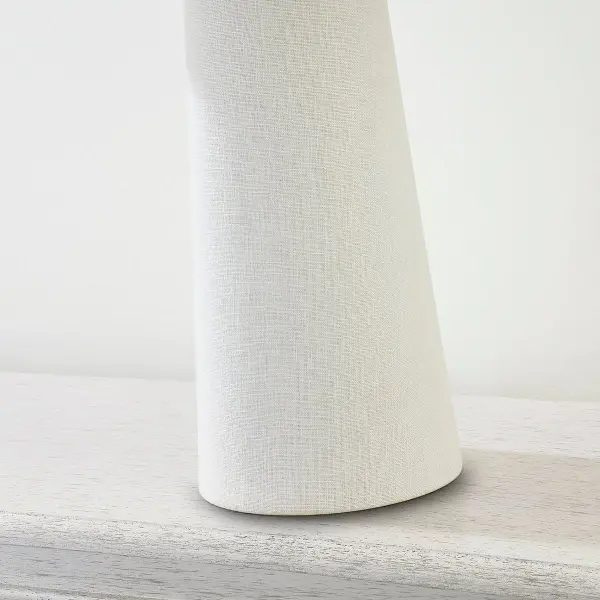 Modern Organic Table Lamp with Sophisticated Pleated Linen Shade - Image 5