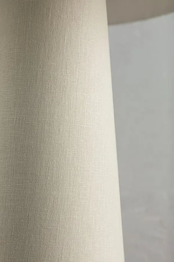 Modern Organic Table Lamp with Sophisticated Pleated Linen Shade - Image 8