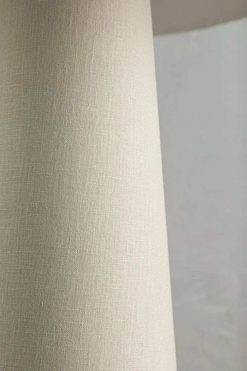 Modern Organic Table Lamp with Sophisticated Pleated Linen Shade - Image 8