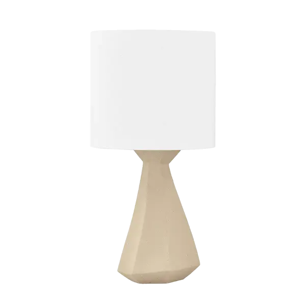 The Oakland Table Lamp features a fluid, sculptural concrete base that brings organic sophistication to any space. Its taupe concrete finish paired with an off-white linen shade creates a calming, refined aesthetic.