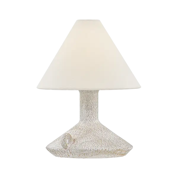 The Passage reimagines classic candle holder design with modern cordless convenience. Its textural ceramic base and oversized linen shade create a nostalgic yet minimalist aesthetic, perfect for flexible lighting needs.