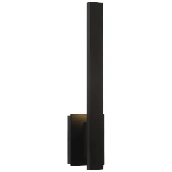 Collection: Cannon Finish: Black Glass: Frosted Width: 5.00" Height: 21.00" Extension from Wall: 3.50" Canopy: 4.5"x6" Bulbs Included Number of Bulbs: 1 Maximum Wattage: 10.00 W Bulb Base: SSL Light Source: DLED Light Output: 1000.00 lm Color Temperature: 3000 K Voltage: 120.00 V Material: Steel Safety Listing: ETL Safety Rating: Wet ADA Title 24 LED