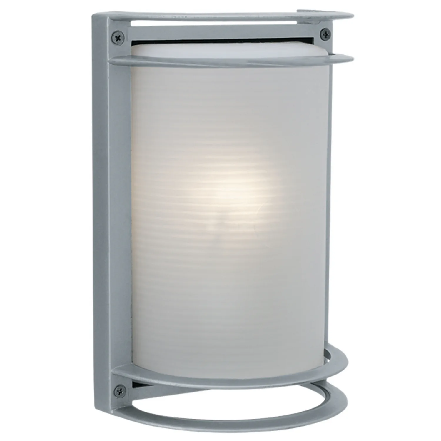 Nevis One Light Bulkhead in Satin