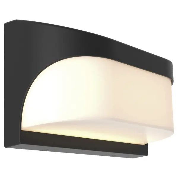 The Laguna LED wall mount delivers energy-efficient illumination in a sleek, compact design. Its black finish and acrylic shade create a contemporary look ideal for entryways, patios, and outdoor living areas.