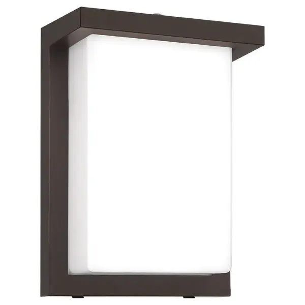 The Sequoia LED wall mount delivers energy-efficient integrated LED lighting in a sleek black finish. Its compact 8-inch profile makes it ideal for entryways, patios, and porches where space is limited.