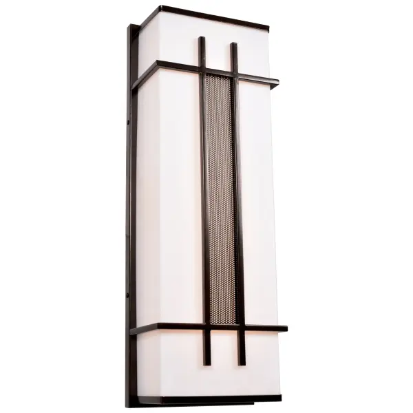 The TUXEDO outdoor wall sconce combines durability with modern design, featuring marine-grade construction and integrated LED technology. With 2693 lumens and 90 CRI, it delivers bright, color-accurate lighting.