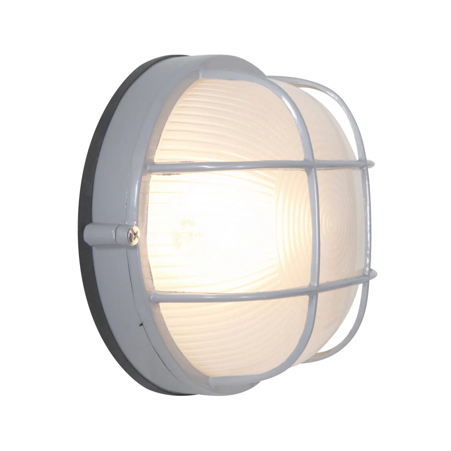 Nauticus Round Dual Mount Bulkhead Light in Satin