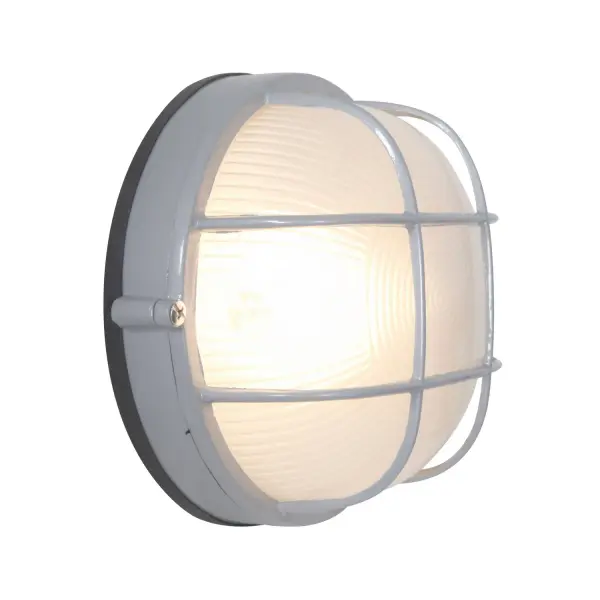 Nauticus Round Dual Mount Bulkhead Light in Satin