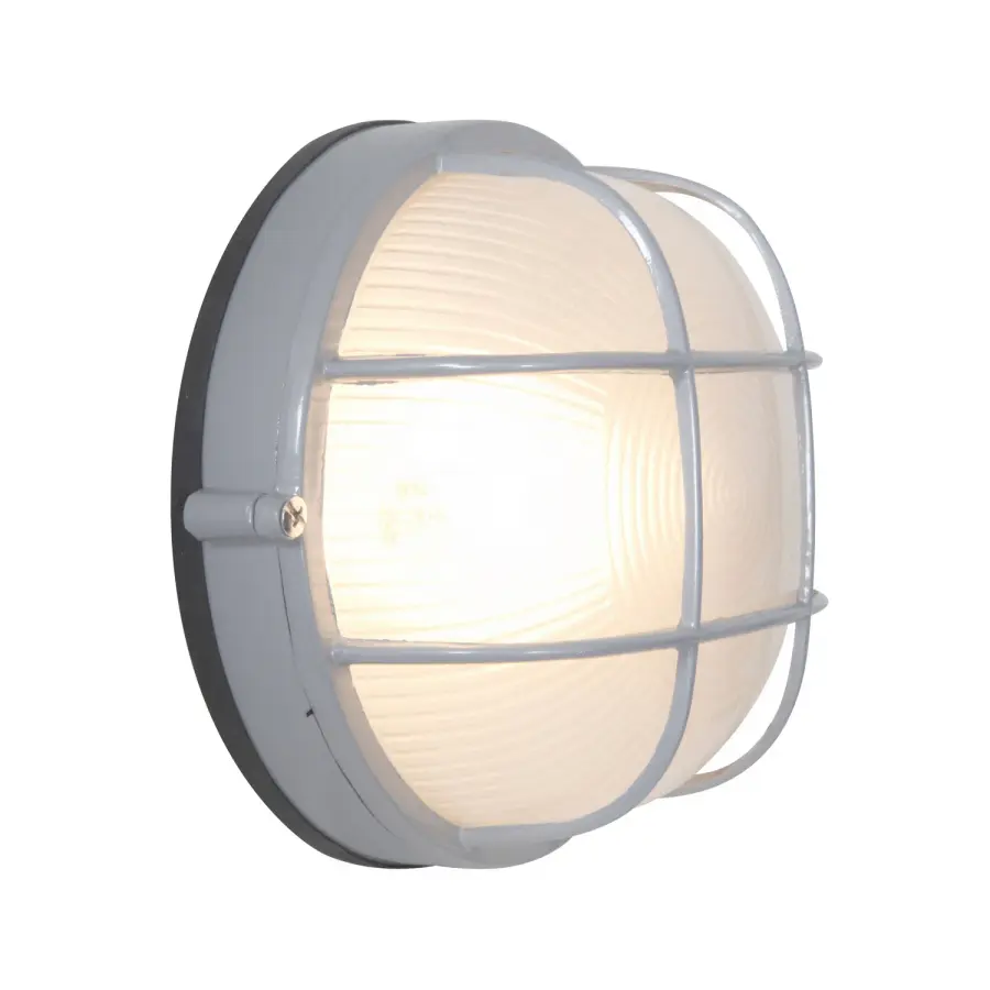 Nauticus Round Dual Mount Bulkhead Light in Satin