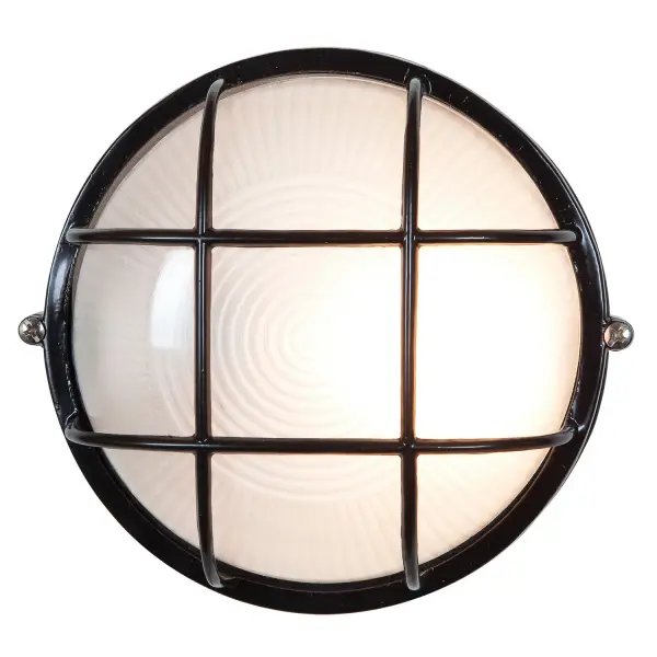 Nauticus Round Dual Mount LED Bulkhead in Black