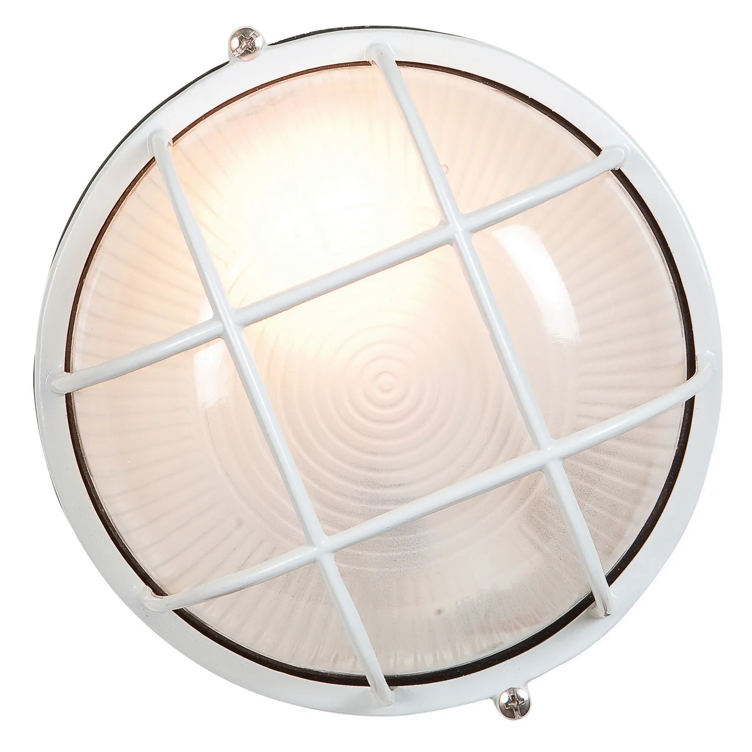 Nauticus Round Dual Mount LED Bulkhead in White