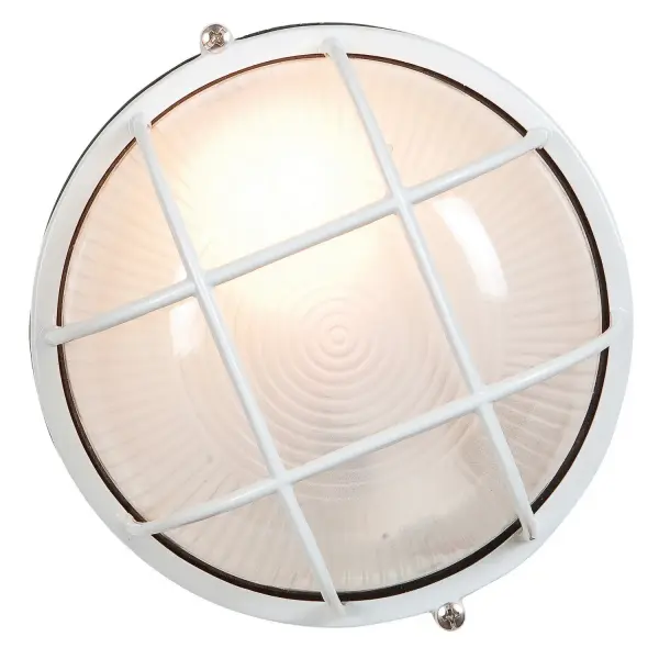 Nauticus Round Dual Mount LED Bulkhead in White