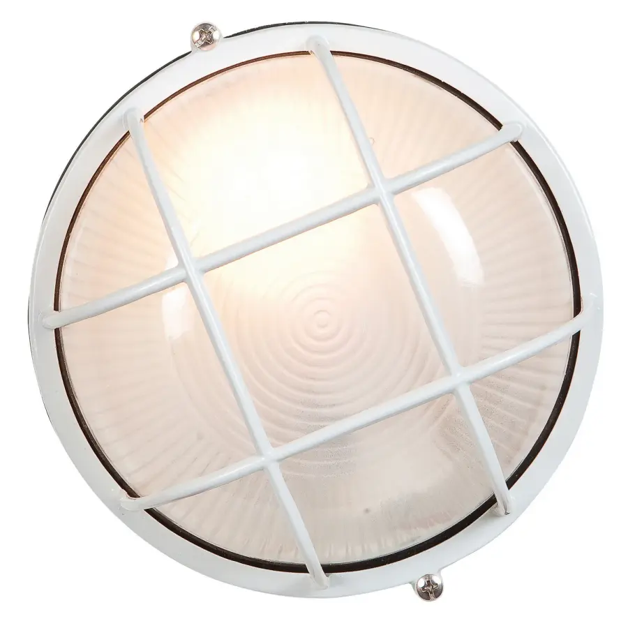 Nauticus Round Dual Mount LED Bulkhead in White