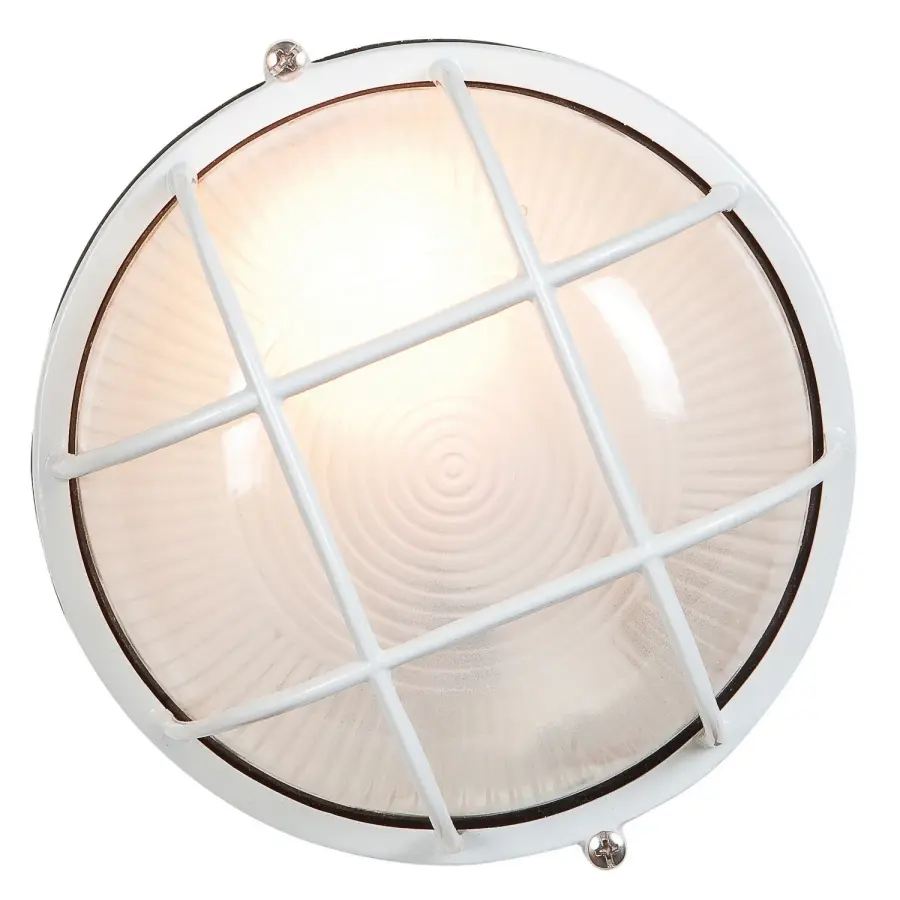 Nauticus Round Dual Mount LED Bulkhead in White