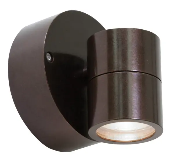 The KO LED Spotlight delivers focused illumination in a compact bronze finish. With integrated 5W LED technology, this versatile fixture provides efficient accent lighting for residential and commercial spaces.