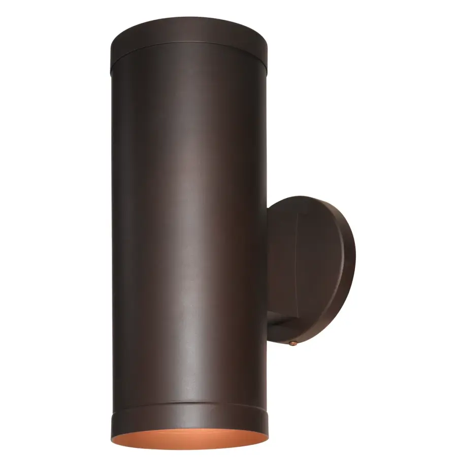 Energy-Efficient Dual LED Wallwasher with Warm Bronze Finish