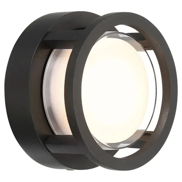 The Spoke LED Wall Sconce delivers contemporary minimalist design with integrated LED technology. Its black finish and clean lines make it ideal for modern interiors requiring efficient, dimmable accent lighting.