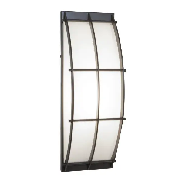 The Tyro wall fixture offers timeless transitional styling with a warm bronze finish and soft opal glass diffuser. Its compact 14.6-inch profile makes it ideal for bathrooms, hallways, and smaller spaces.