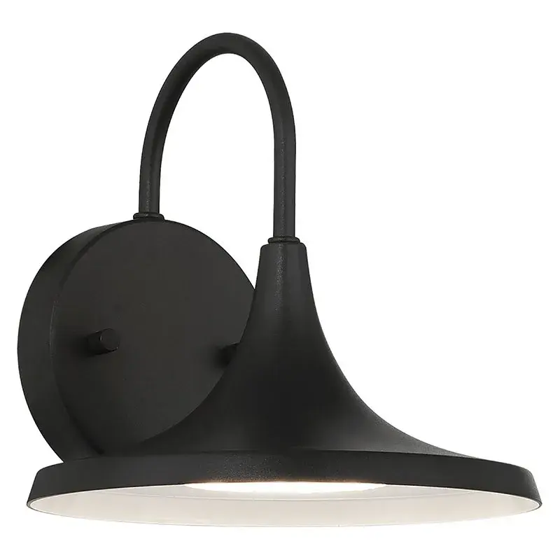 PELLA Outdoor LED Wall Mount in Black