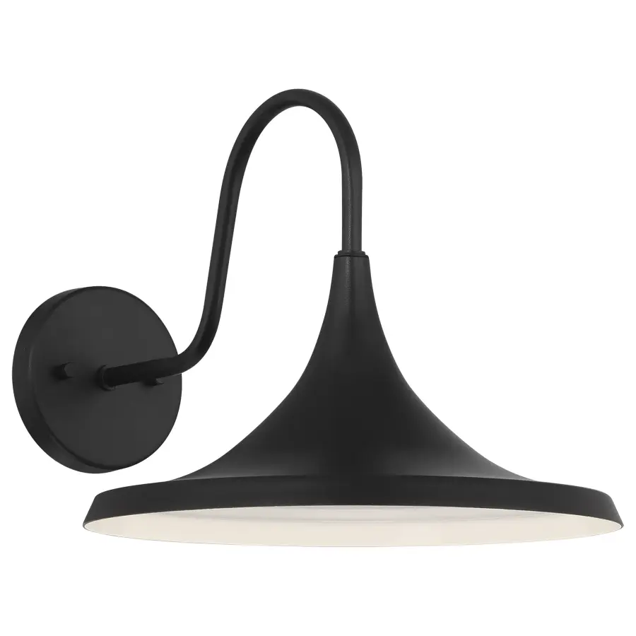 PELLA Outdoor LED Wall Mount in Black