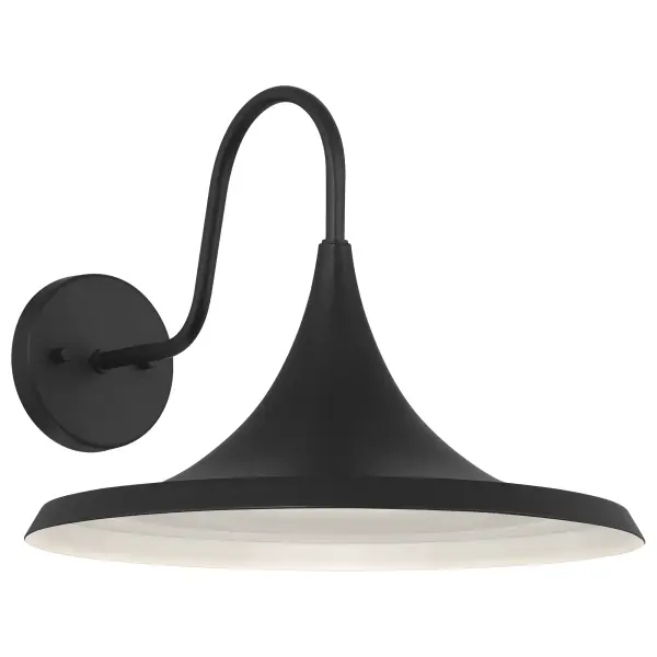 The PELLA LED wall sconce delivers reliable outdoor illumination with integrated LED technology, offering 709 lumens of warm 3000K light. Title 24/JA8 compliant for California installations, this dimmable fixture combines energy efficiency with contemporary styling.