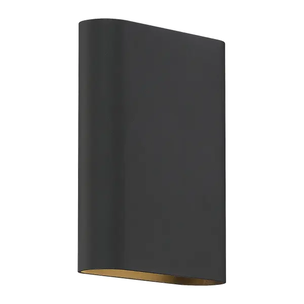 LUX Dual Voltage 2-Light LED Wall Sconce in Black
