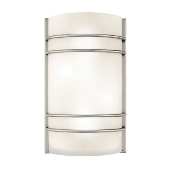 Artemis 2-Light Wall Sconce in Brushed Steel