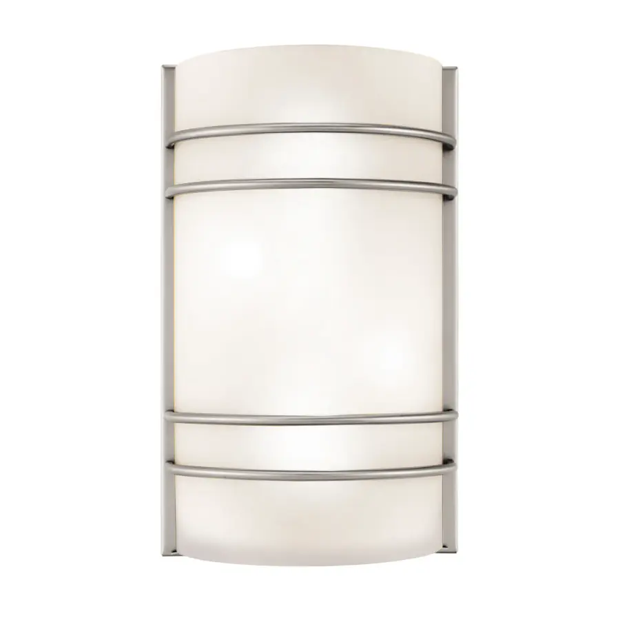 Artemis 2-Light Wall Sconce in Brushed Steel