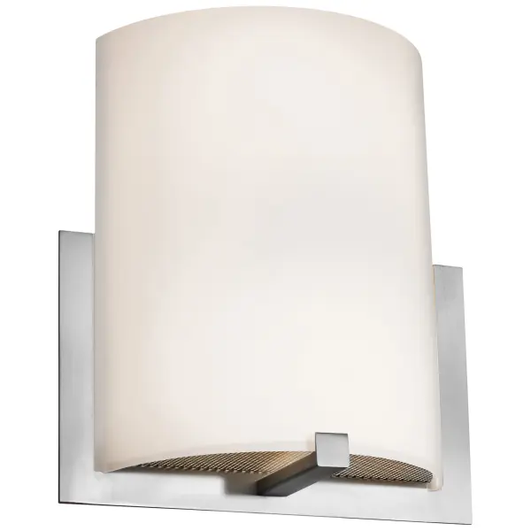 The Cobalt 2-Light Wall Sconce combines modern aesthetics with practical functionality. Its brushed steel finish and opal glass shades deliver soft, even illumination perfect for bathrooms and hallways.