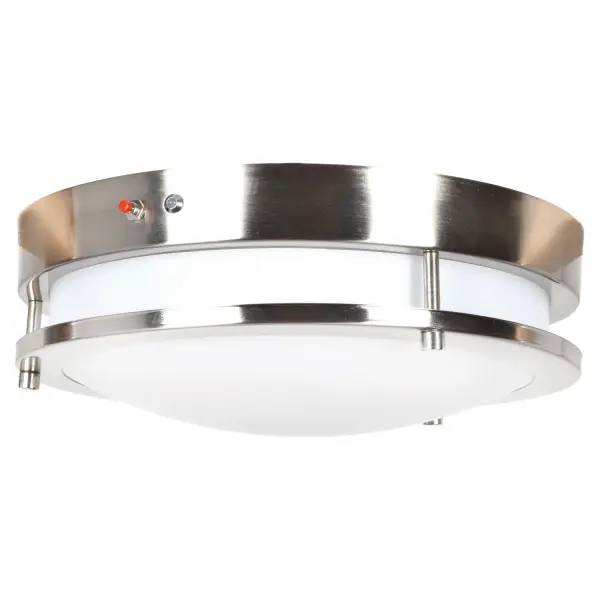Solero LED Flush Mount in Brushed Steel