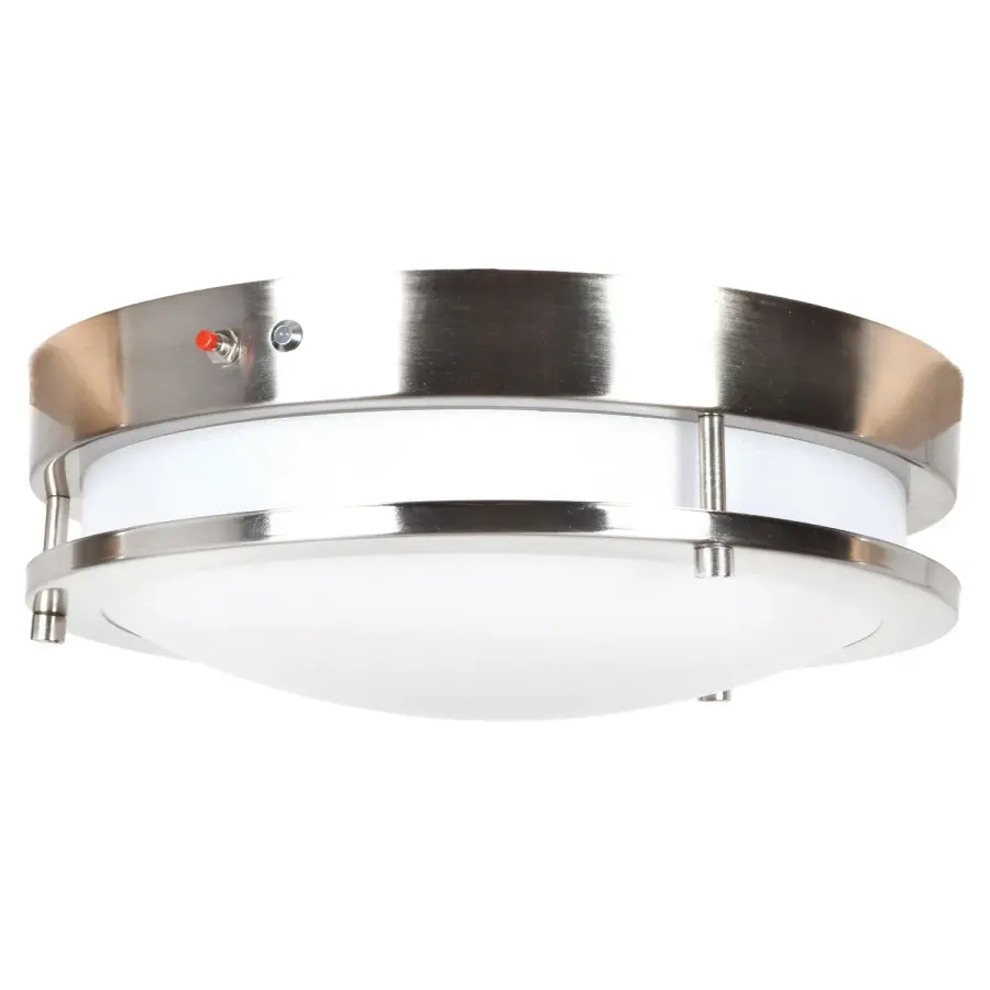 Solero LED Flush Mount in Brushed Steel