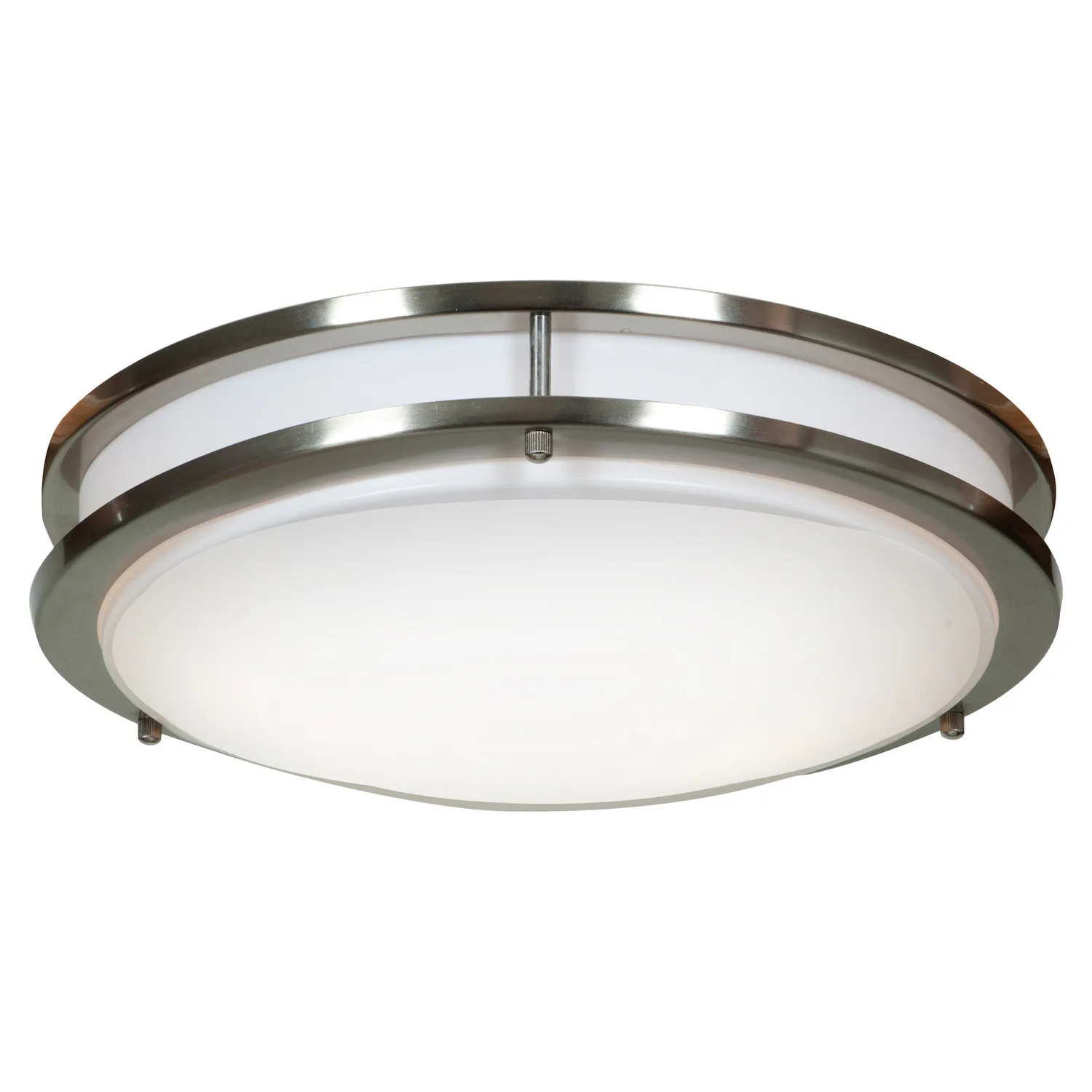 Solero LED Flush Mount in Brushed Steel