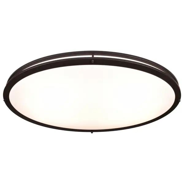 Sleek Oval LED Flush Mount with Energy-Efficient Integrated Lighting