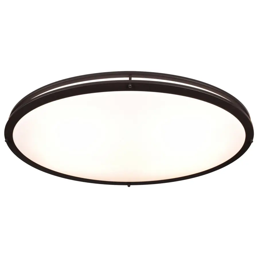 Sleek Oval LED Flush Mount with Energy-Efficient Integrated Lighting