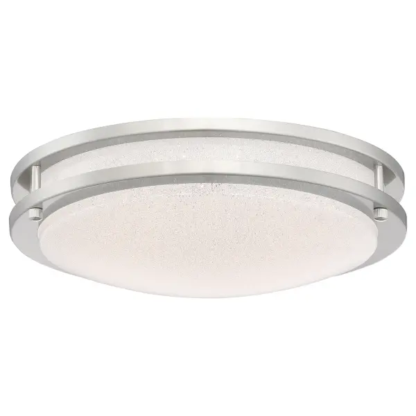 The SPARC LED Flush Mount delivers 1376 lumens of warm 3000K light in a compact 14-inch profile. Perfect for spaces with low ceilings, this integrated LED fixture offers 90 CRI color rendering and dimmable functionality.