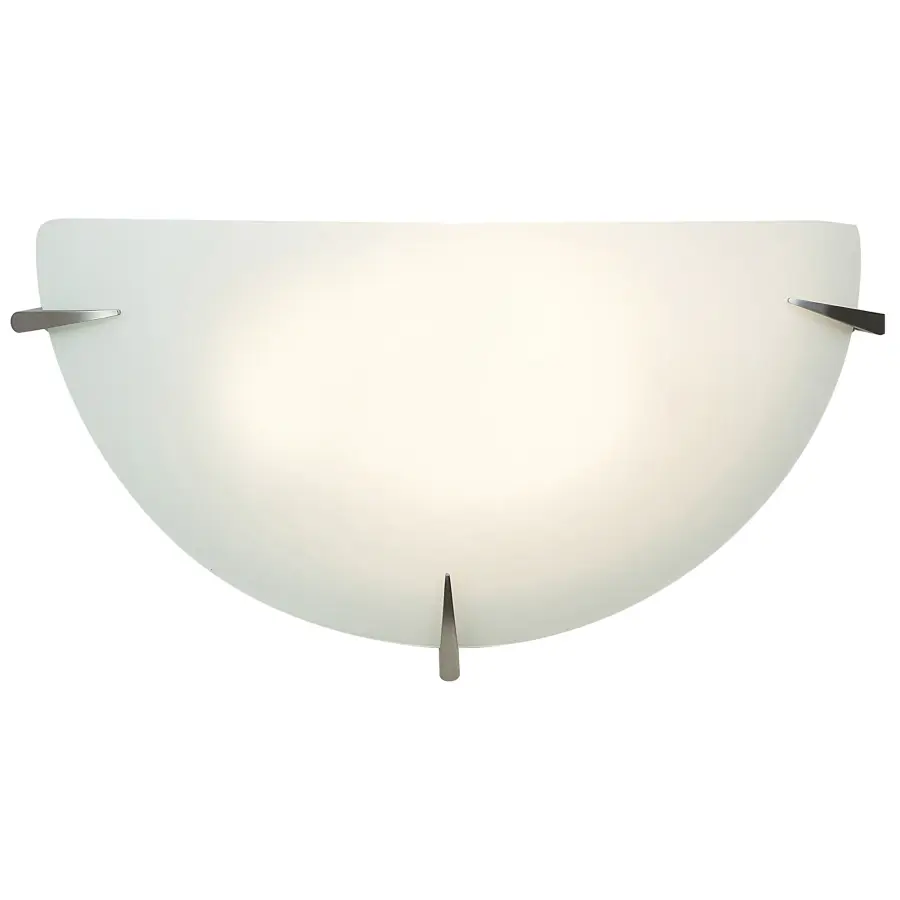 Zenon 1-Light Wall Sconce in Brushed Steel