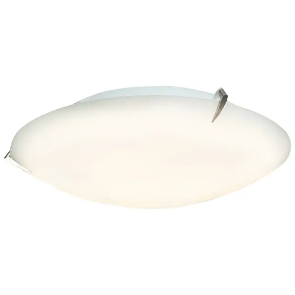 The ZENON flush mount delivers clean, contemporary style with its brushed steel finish and opal glass diffuser. At 16 inches wide, it provides ample illumination while maintaining a slim 3.75-inch profile.