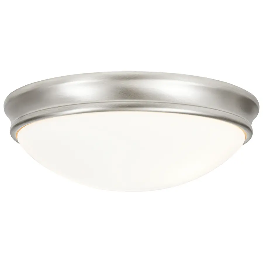 ATOM Brushed Steel Flush Mount