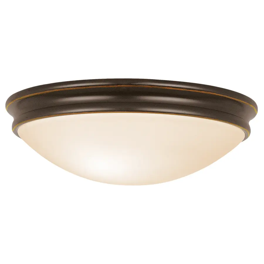 Atom Three Light Flush Mount in Oil Rubbed Bronze