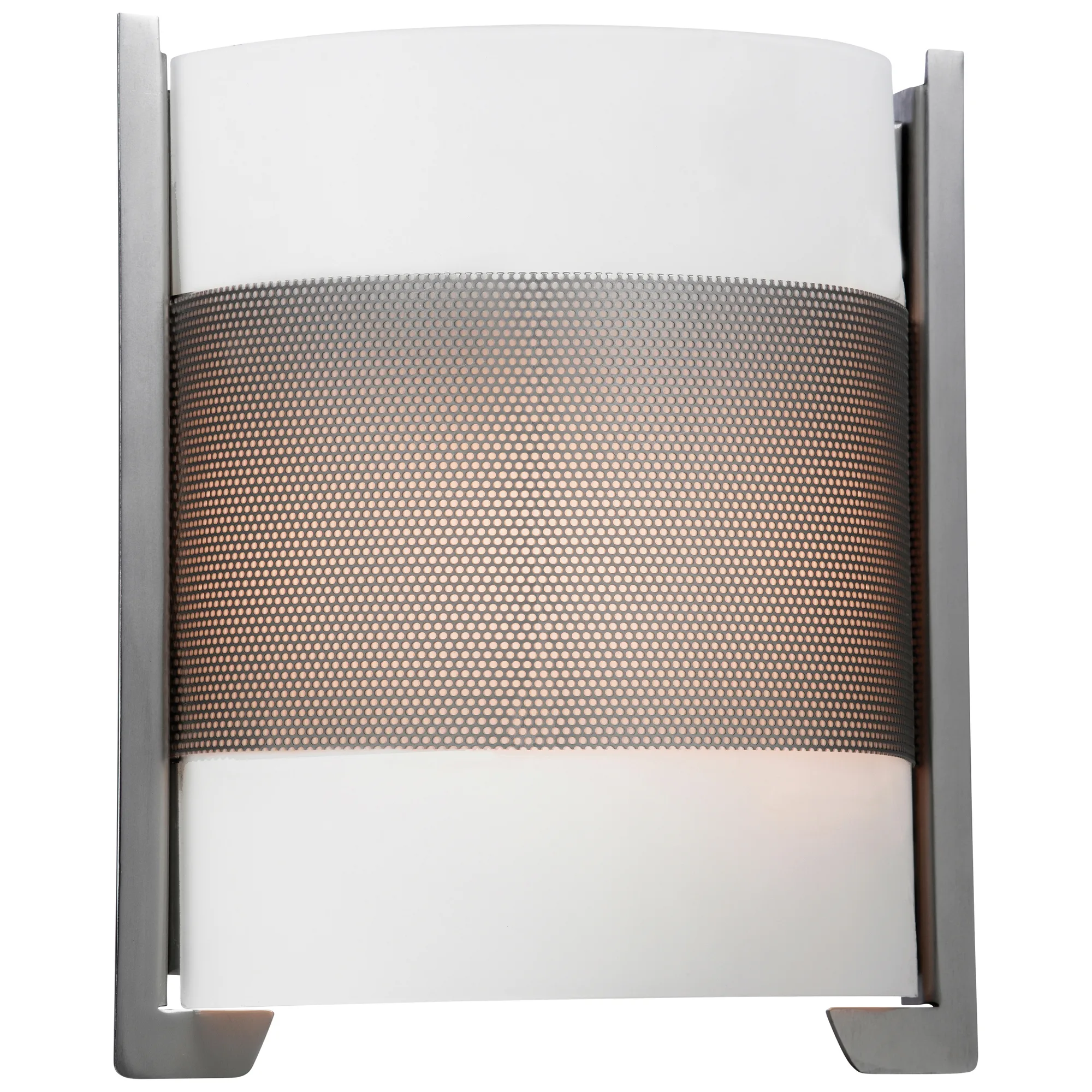 IRON 2-Light Wall Sconce in Brushed Steel