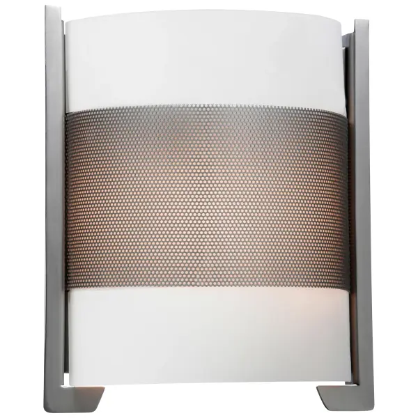 IRON 2-Light Wall Sconce in Brushed Steel