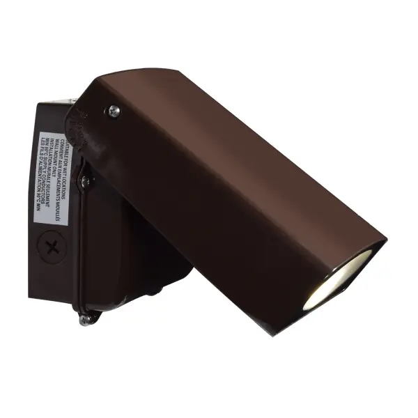 The Adapt LED Wall Pack delivers reliable outdoor illumination with integrated 30W LED technology in a durable bronze finish. Compact at 7.25" tall, it's ideal for building perimeters, entryways, and commercial facades.