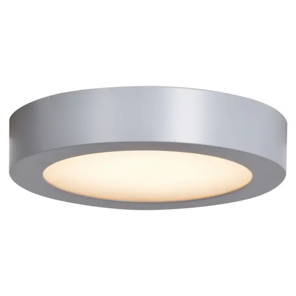 Collection: Ulko Finish: Silver Glass: Acrylic Lens Width: 7.00" Height: 1.00" Bulbs Included Number of Bulbs: 1 Maximum Wattage: 15.00 W Bulb Type: SSL Bulb Base: SSL Light Source: DLED Light Output: 1100.00 lm Color Temperature: 3000 K Dimmable Voltage: 120.00 V Material: Acrylic Safety Listing: ETL Safety Rating: Wet Energy Star Energy Efficient Title 24 LED